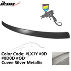 2009-2014 Audi A4 Quattro B8 Sedan 4Door Painted ABS Rear Roof Spoiler