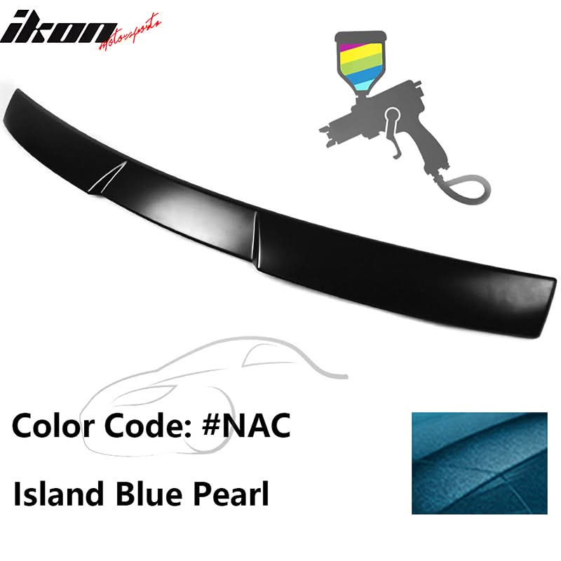 2015-2021 Subaru WRX V Style Island Blue Pearl Rear Roof Spoiler ABS