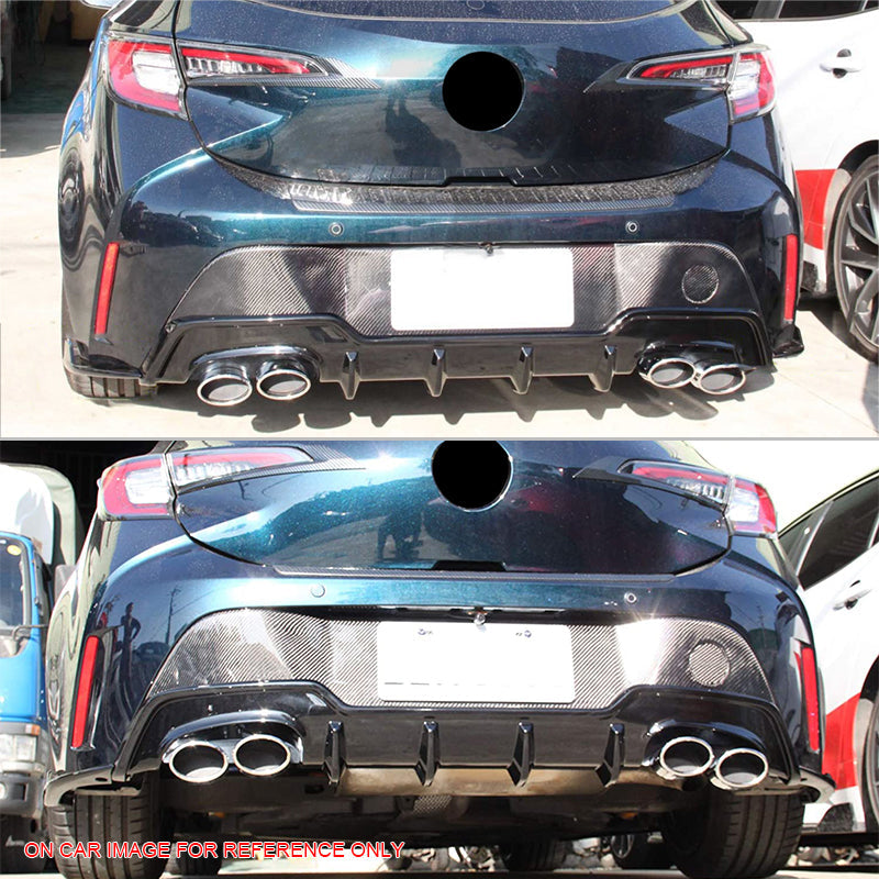2019-2022 Toyota Corolla T Style Unpainted Rear Bumper Diffuser ABS