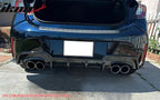 2019-2022 Toyota Corolla 5DR Rear Lip Diffuser Aprons Muffler Tip ABS