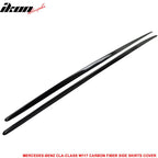 2014-2018 Benz CLA-Class C117 Carbon Fiber CF Side Skirts Cover