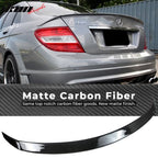 2008-2014 Benz C-Class W204 Sedan B Style Carbon Fiber CF Trunk Spoile