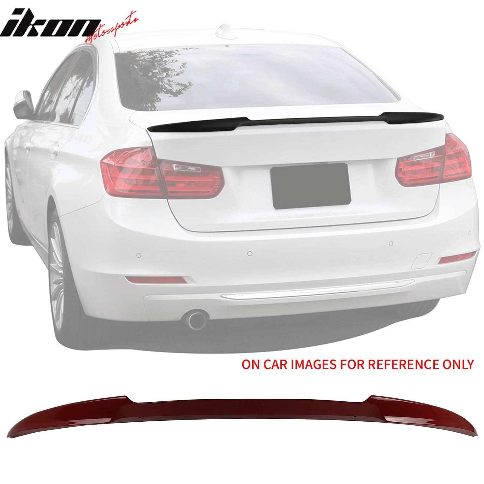 2012-2020 BMW 3 Series F80 M3 F30 4Dr V Style Trunk Spoiler Wing ABS