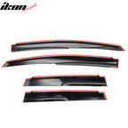 2009-2013 Honda Fit Tape on Mugen Style Smoke Window Visor Shade ABS