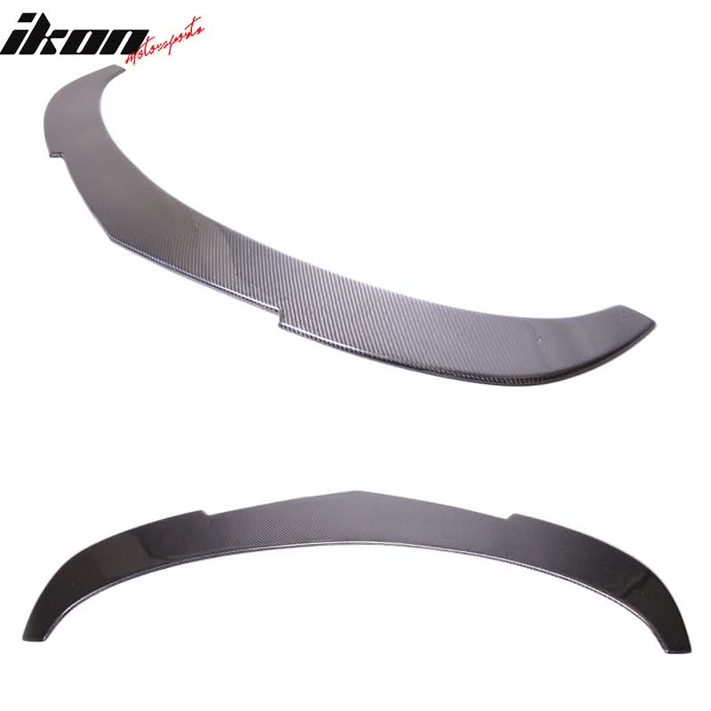Fits 07-13 BMW E90 E92 E93 2Dr K3 CF Front Bumper Lip&Splitter Rod