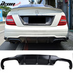 2012-2015 Mercedes Benz C204 LCI Sport Rear Bumper Diffuser Lip ABS