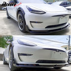 2017-2023 Tesla Model 3 V Style Unpainted Side Skirts Extension 6PC PP
