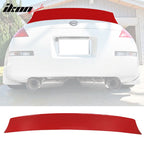 2003-2008 Nissan 350Z Fairlady V Style Painted Red Trunk Spoiler ABS