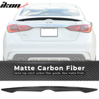 2014-2024 Infiniti Q50 Sedan Matte Carbon Fiber Trunk Spoiler Wing
