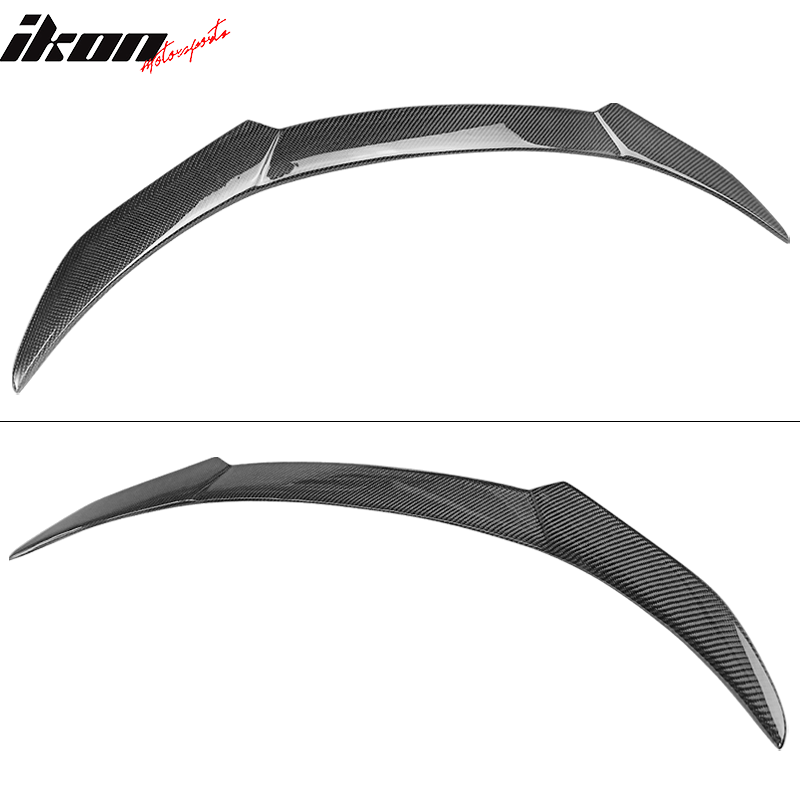 2018-2020 Ford Focus Hatchback V Style Trunk Spoiler Wing Carbon Fiber