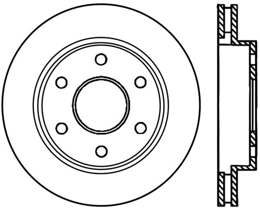StopTech 02-06 Cadillac Escalade / Chevrolet Avalanche 1500 Front Left Slotted Cryo Rotor