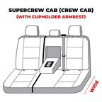 Covercraft 21-25 Ford F250 F350 Carhartt Super Dux SeatSaver Second Row Custom Seat Cover - Gravel