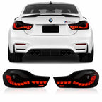 BMW 4 Series F32 F82 OLED GTS Style Red Smoked Taillights 2012-2018