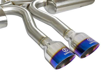 aFe Takeda 3in 304 SS Cat-Back Exhaust System w/ Blue Tips 2017+ Honda Civic Si 4Dr I4 1.5L (t)