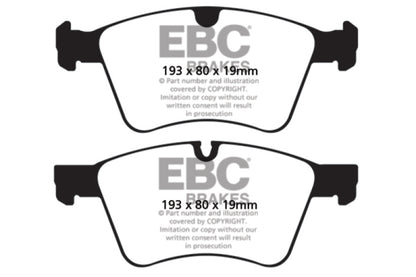 EBC 08-10 Mercedes-Benz GL320 3.0 TD (373mm Front Rotors) Ultimax2 Front Brake Pads