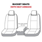 Covercraft 24-25 Toyota Tacoma Carhartt Super Dux SeatSaver Front Row Custom Seat Cover - Black
