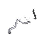 MBRP 15-16 Chevy Silverado / GMC Sierra 2500/3500HD 4in OD CatBack Single Side Exit w/ Downpipe - AL