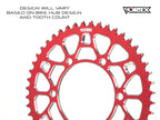 Vortex Racing V4 47 Tooth 520 Sprocket Use w/ 3766 Front - Red