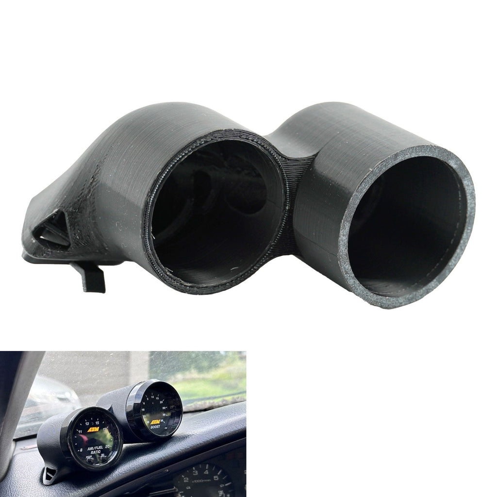 52MM Dual Gauge Pod Mount For 1992-1995 Honda Civic EG Functional Window Vent - Bull Boost Performance