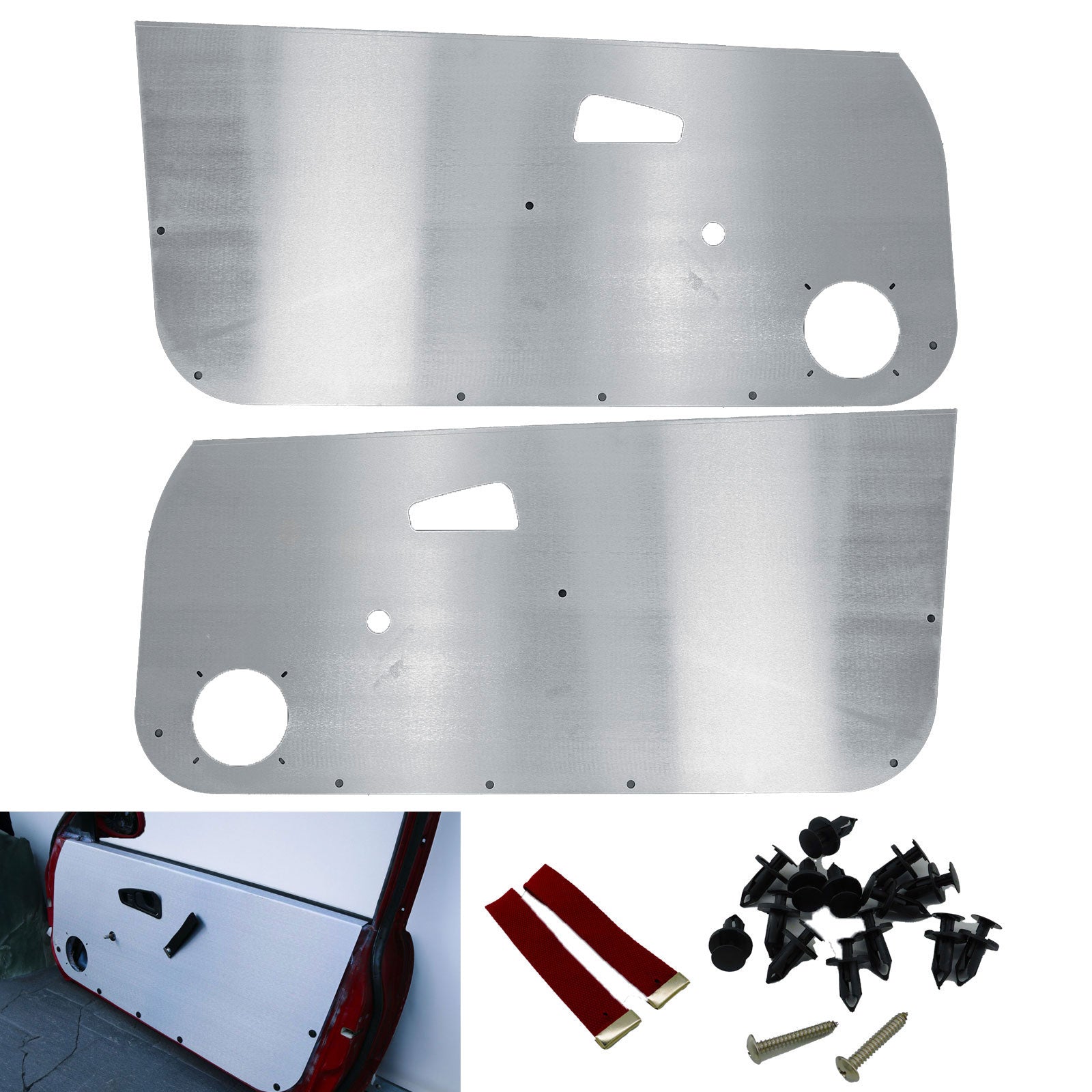Race Aluminum Door Cards Panels For Honda Civic EX DX CX Si 92-95 Coupe Hatch EG Card US - Bull Boost Performance