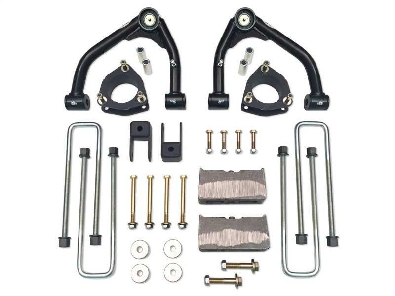 Tuff Country 14-18 Silverado 1500 4wd 4in Lft Kt (Alum/Stmpd 2 Pc Stl Up Cntrl Arm SX8000 Shocks)