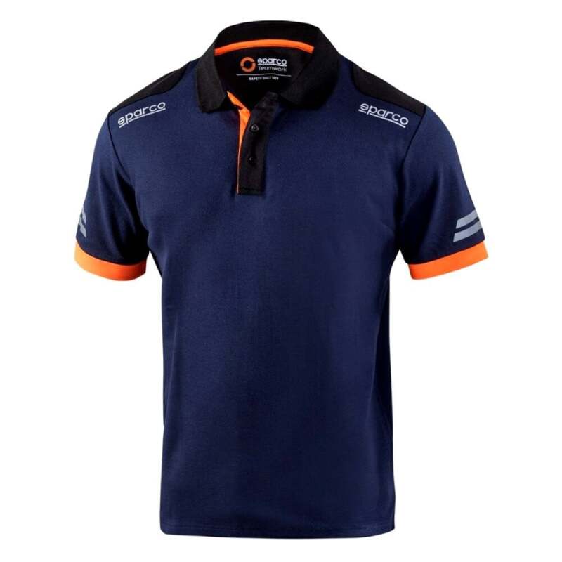 Sparco TW Polo - Large - Navy/Orange