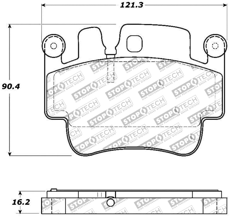 StopTech Performance 00-07 Porsche Boxster S / 06-07 Cayman / 99-05 911 Carrera Front Brake Pads