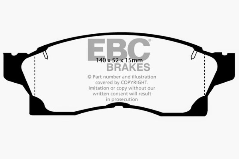 EBC 2017+ Mercedes-Benz E300 (W213) Ultimax Rear Brake Pads