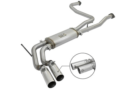 aFe Rebel Series 3in SS Cat-Back Exhaust System w/ Polished Tip 04-15 Nissan Titan V8 5.6L