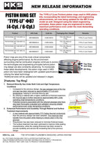 HKS PISTON RING SET N21 D87.0 6-Cyl.