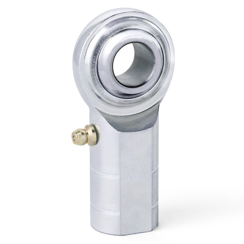 QA1 C Series 2-Pc Rod End - Female/Left Hand - 20mm Bore x M20x1.5 w/Zerk - Carbon Steel