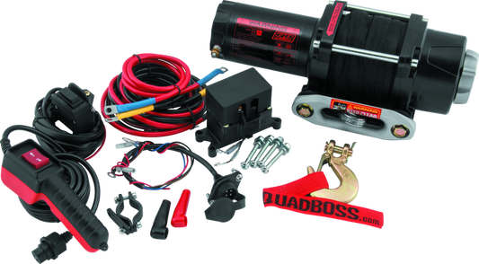 QuadBoss Winch 3500Lb W/Synthetic Rope