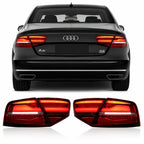 Audi A8 Through-Beam LED Tail Lights Rear Lamp Assembly 2011-2013