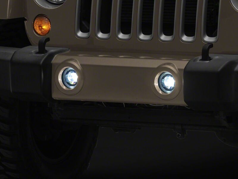 Raxiom 07-18 Jeep Wrangler JK LED Fog Lights with Amber Turn Signals