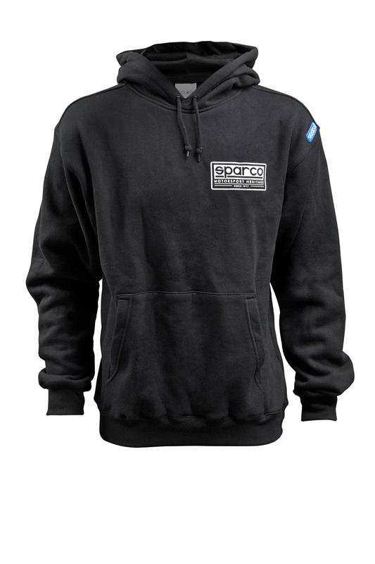 Sparco Sweatshirt Hooded Heritage Blk Xs