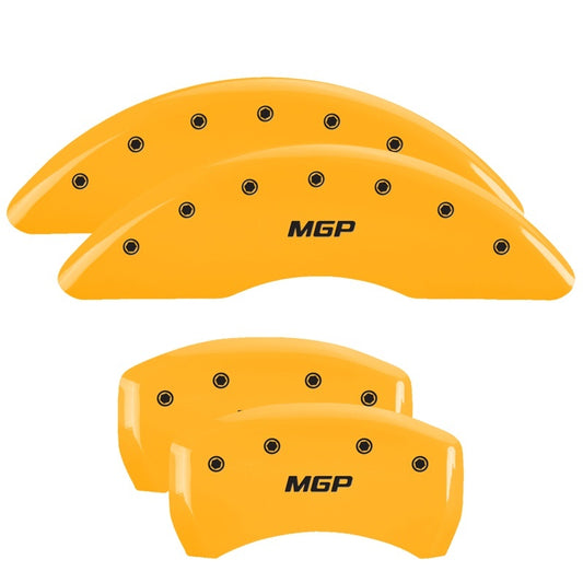 MGP 4 Caliper Covers Engraved Front & Rear MGP Yellow Finish Black Characters 2001 BMW M3