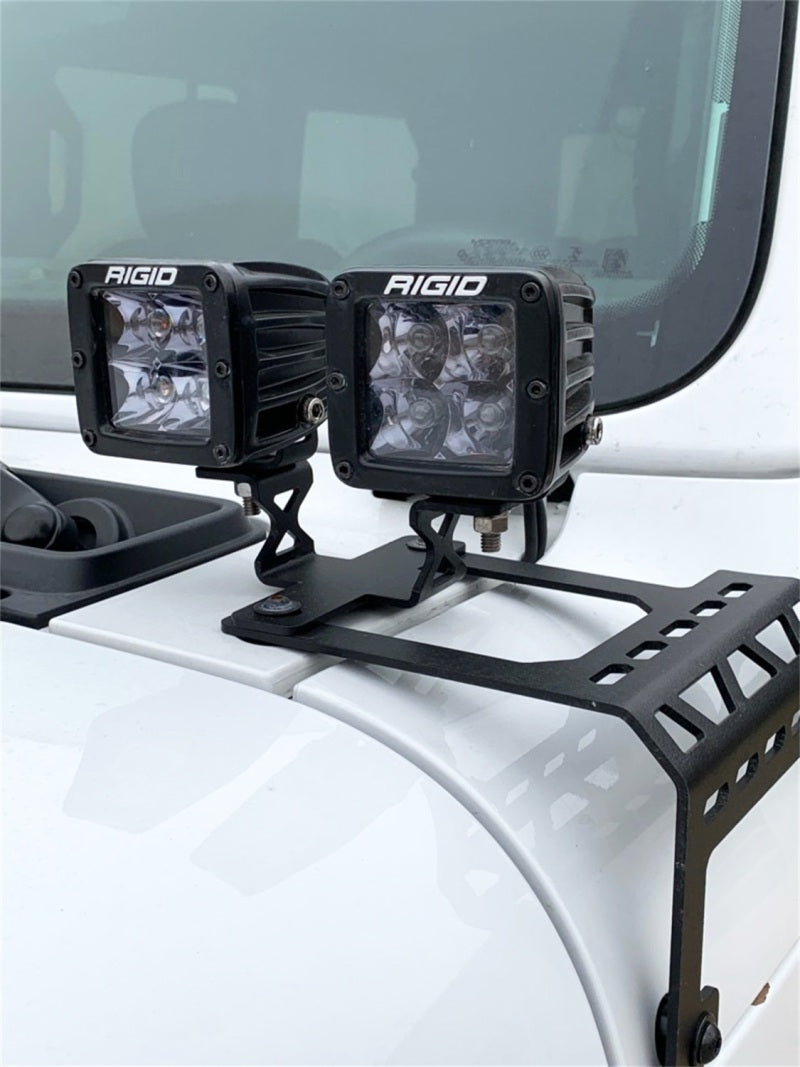 Deezee 18-23 Jeep JL Cowl Double Cube Light Bracket