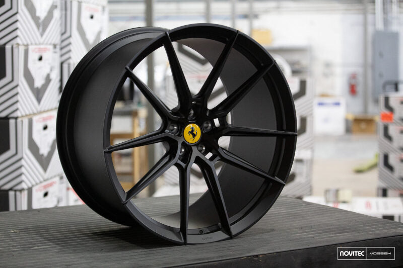 Vossen x Novitec NF9 22x12in - 5x114.3 BP - ET32 - Satin Black Ferrari Roma Rear Wheel