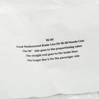 Brake Master Cylinder Stainless Steel Replacement Lines for 96-00 Honda Civic EK - Bull Boost Performance