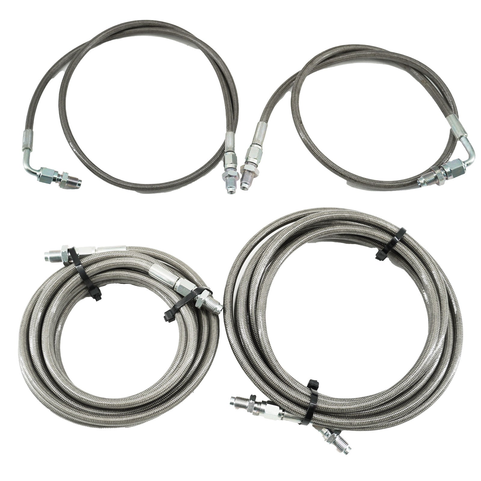 Front & Rear Brake Line Replacement Kit For 96-00 Honda Civic w/rear disc - Bull Boost Performance