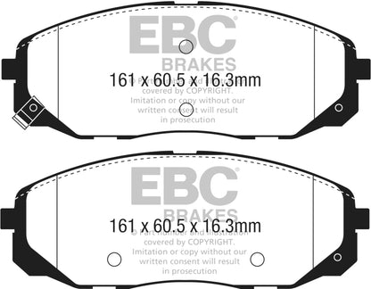 EBC 2015+ Kia Sedona 3.3L Ultimax2 Front Brake Pads