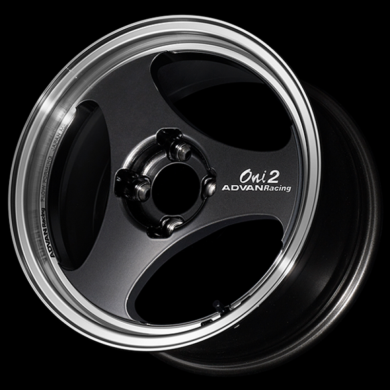 Advan ONI2 14x5.0 / +44 Offset / 4x100 / 63mm Bore / Machining and Black Gunmetallic