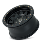 Dirty Life 9302 Roadkill 17x9/8x170 BP/-14mm Offset/130.8mm Hub Matte Black Wheel - Beadlock