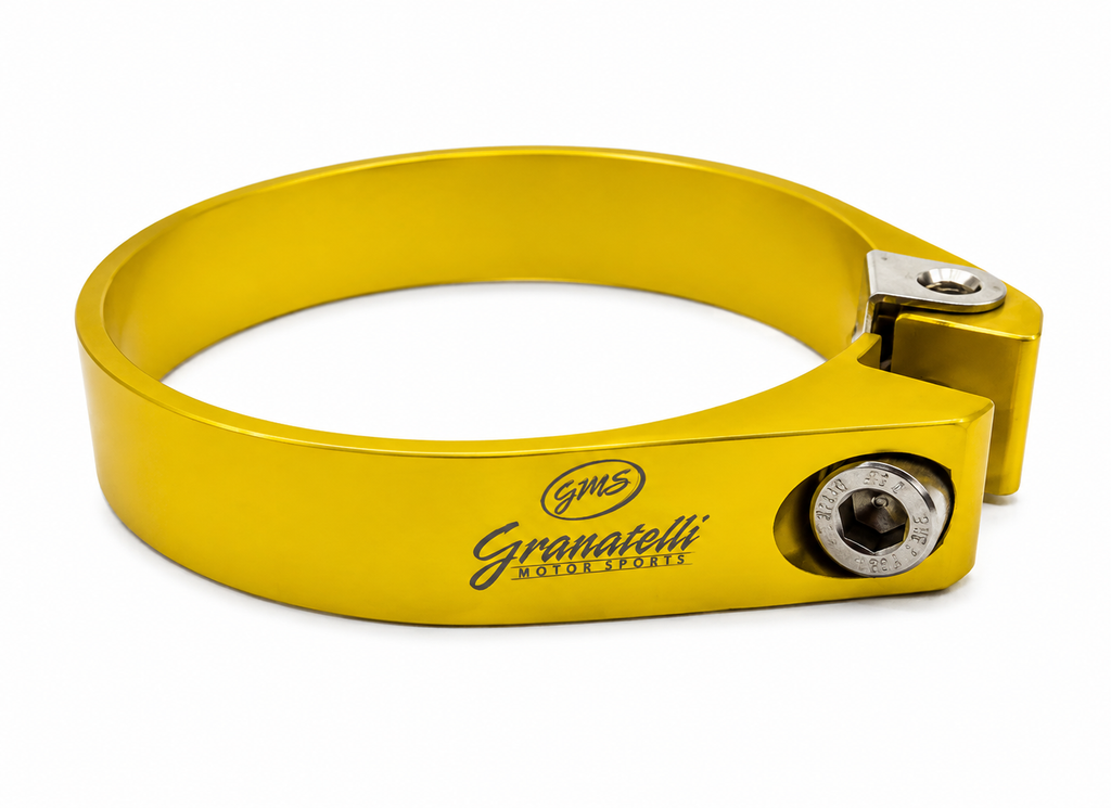Gold Billet Aluminum Hose Clamp 58mm–60mm (Approx. 2.28"–2.36") – 971200G - Granatelli Motor Sports