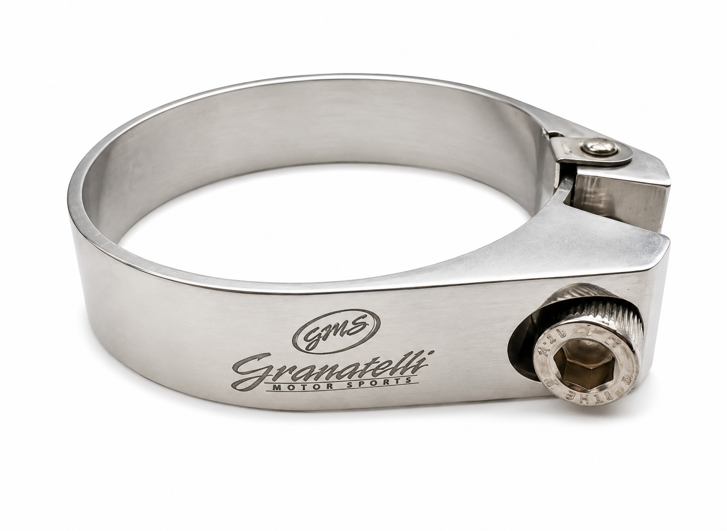 Polished Billet Aluminum Hose Clamp 58mm–60mm (Approx. 2.28"–2.36") – 971200P - Granatelli Motor Sports