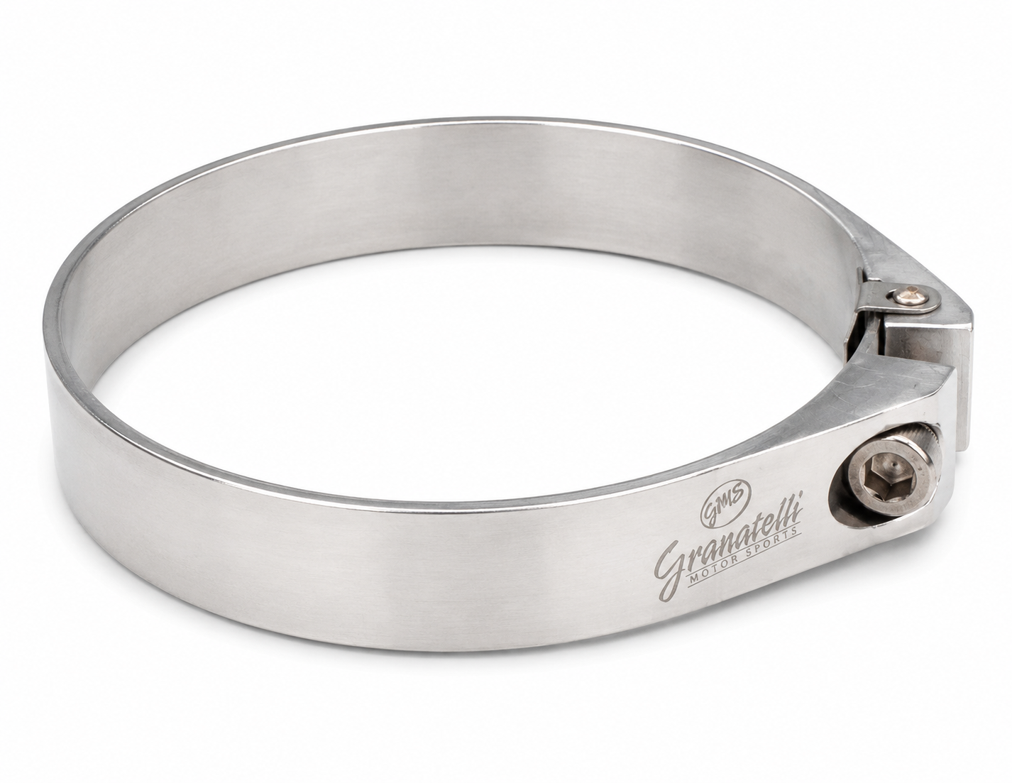 Polished Billet Aluminum Hose Clamp 77.8mm–79.8mm (Approx. 3.06"–3.14") – 971275P - Granatelli Motor Sports