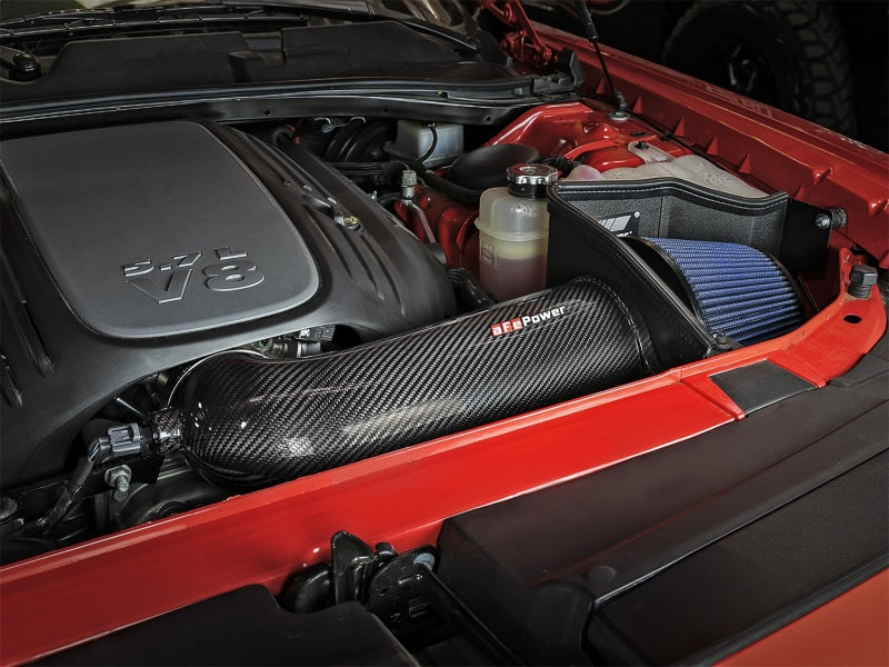 aFe MagnumFORCE Intakes Stage-2 P5R Carbon Fiber AIS 11-17 Dodge Challenger/Charger V8-5.7L Hemi