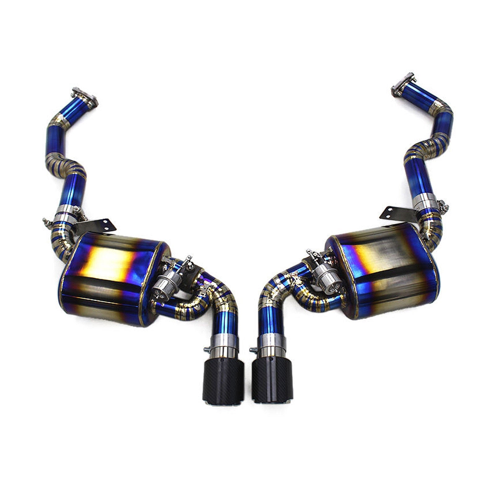 Titanium Valved Catback Exhaust for Porsche Boxster S Cayman S 987 987.1 - Bull Boost Performance