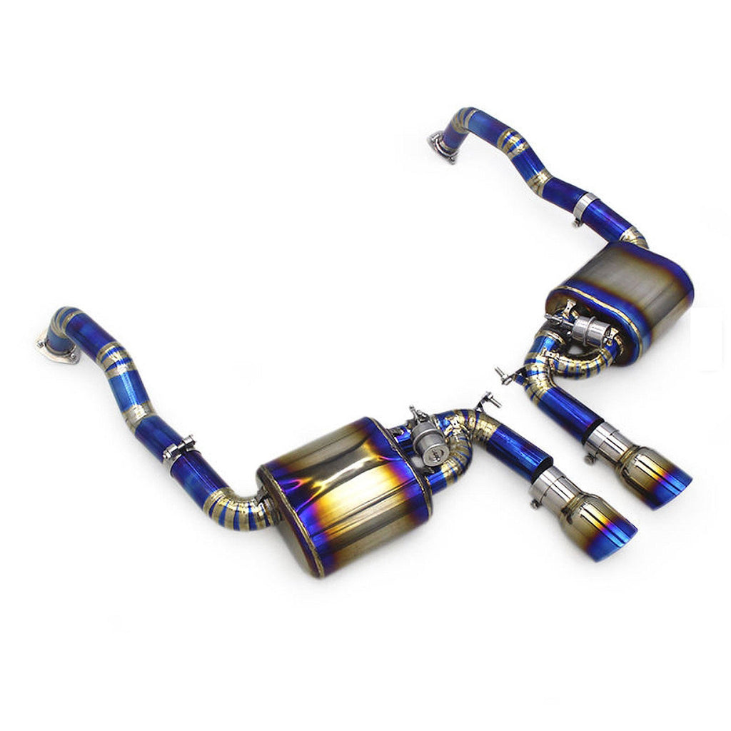 Titanium Valved Catback Exhaust for Porsche Boxster S Cayman S 987 987.1 - Bull Boost Performance