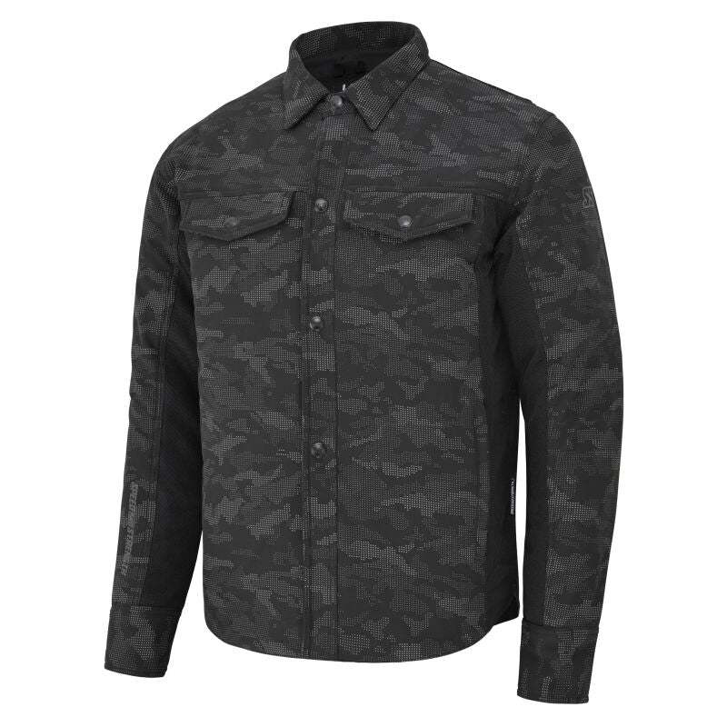 Speed and Strength True Grit Mesh Moto Shirt Reflective Camo/Black - Large